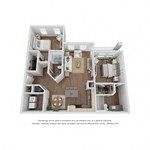 atable floor plan for a 1 bedroom303 sq ft house